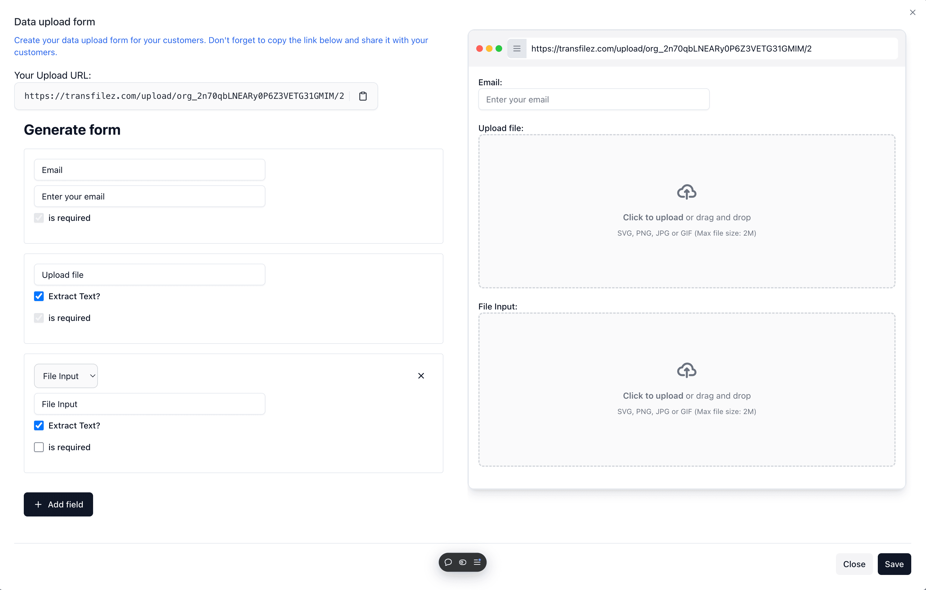 File Flow dashboard