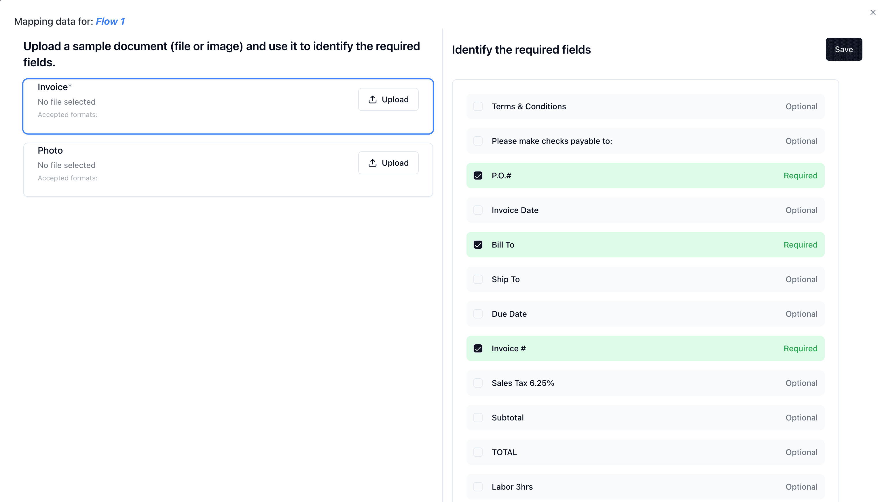 File Flow dashboard